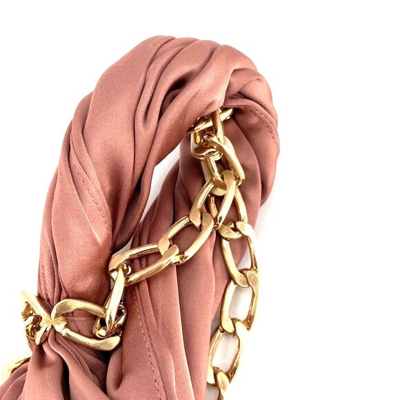 Reiss Adaline Chain Detail One-Shoulder Satin Dress | US 6 - Picture 9 of 11